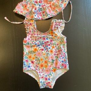 H&M Bathing Suit w/matching Sun Hat